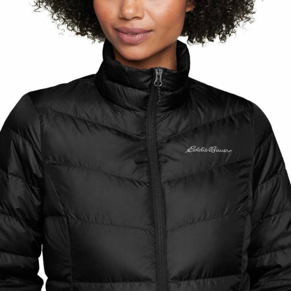 EDDIE BAUER 650 Down Chevron Quilted Jacket Coat NEW - Picture 2 of 4